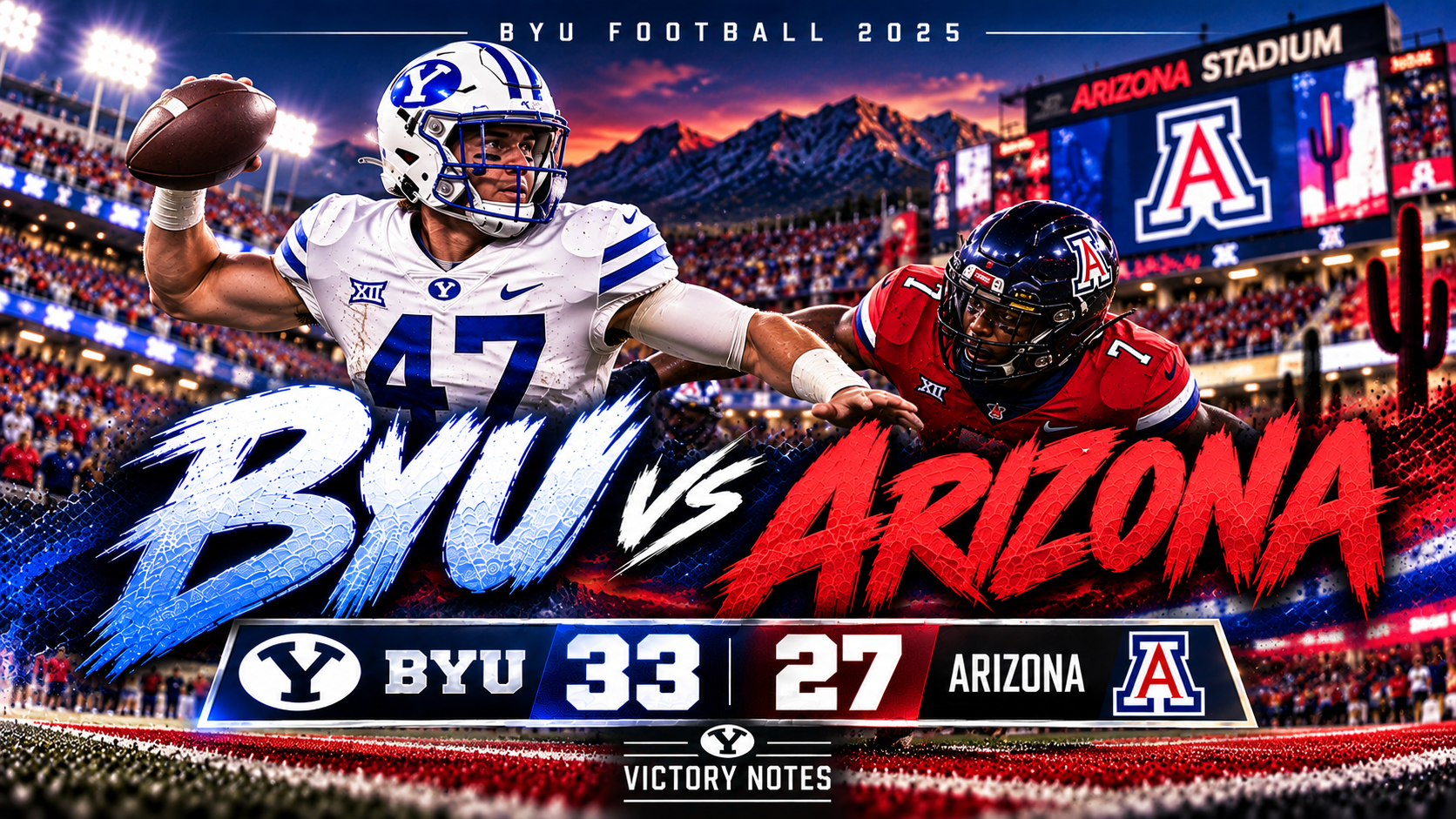 2025 BYU Football: Game 6: at Arizona: Cougars Overtime Glory artwork