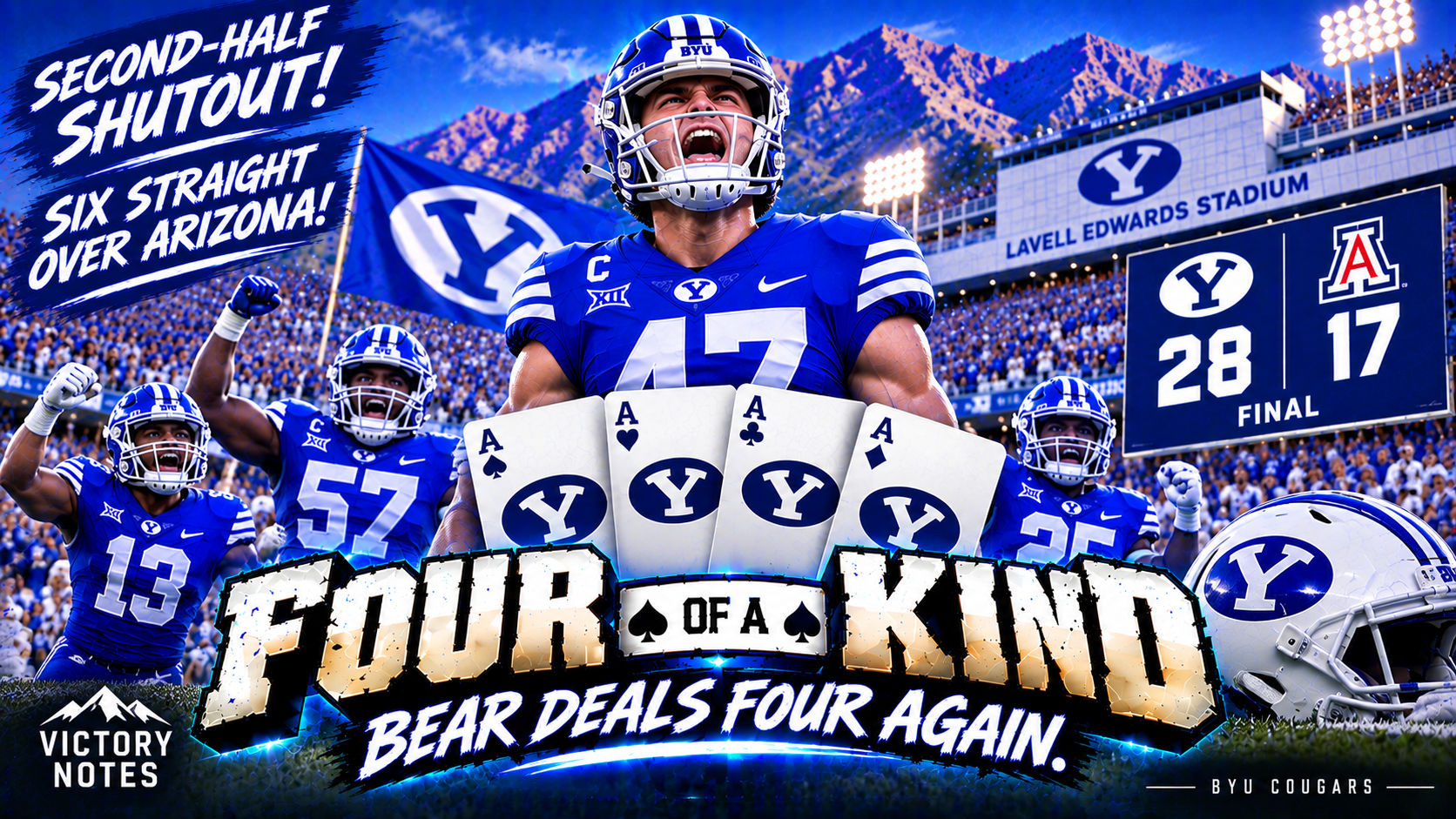 2026 BYU Football | Game 2 | vs Arizona (Four of a Kind) artwork