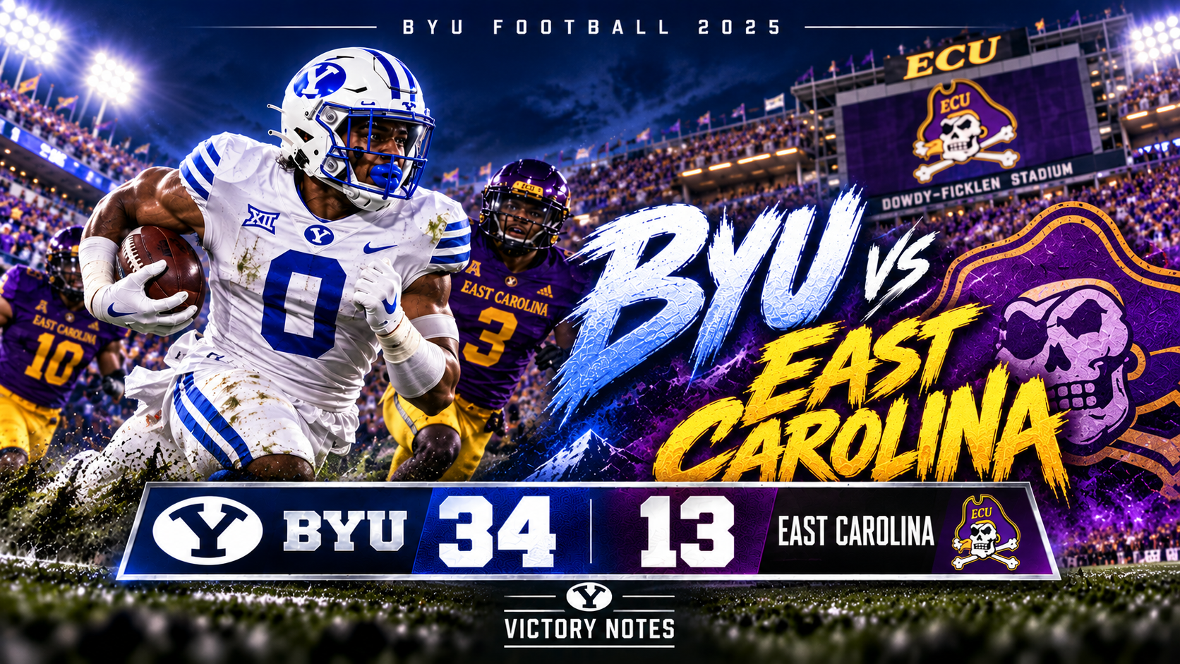 2025 BYU Football: Game 3: at ECU: Pirates Looted artwork