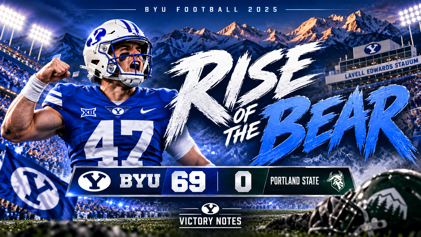 2025 BYU Football: Game 1: vs Portland State: Rise of the Bear artwork